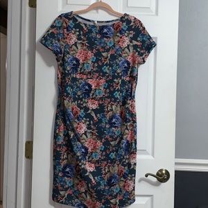 Pink Blush Maternity Floral Dress
